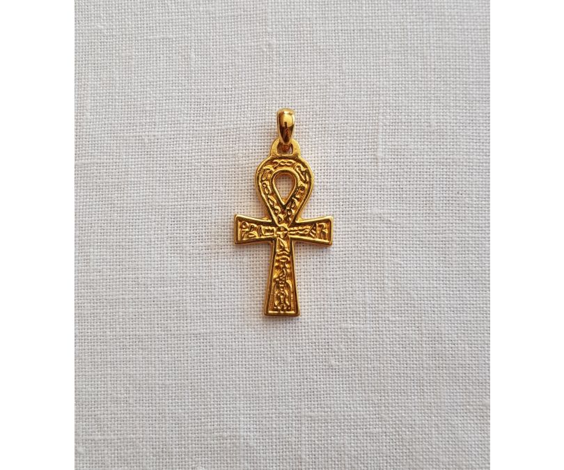 Wisior Egipski krzyż ANKH złoty