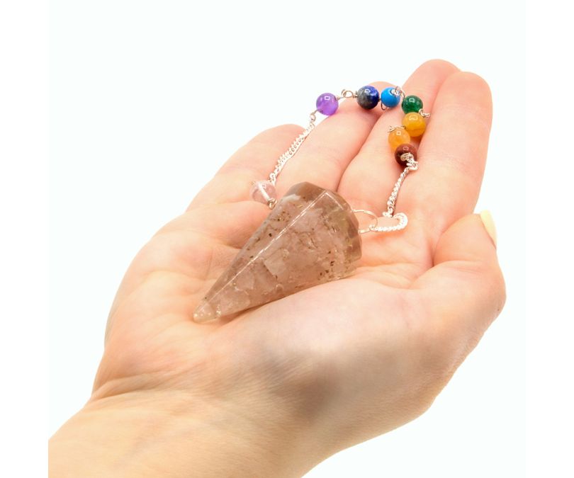 Wahadełko z Orgonitem Czakry - Kwarc Różany