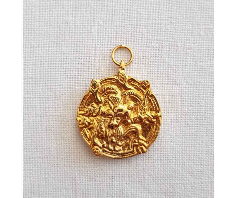 Amulet wisiorek Vajra ze strażnikiem złoto