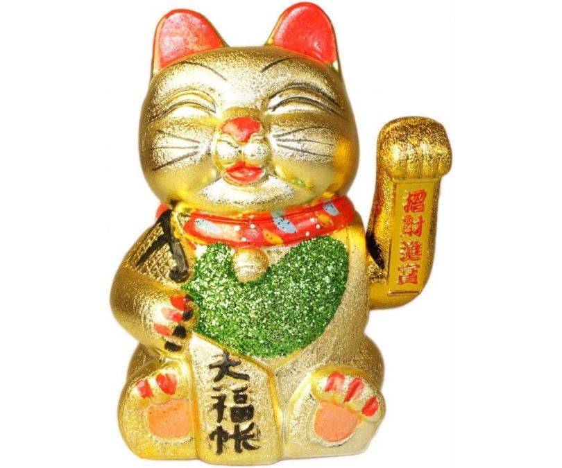 Złoty szczęśliwy kot chiński