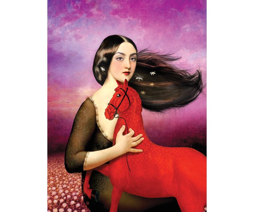 Plakat Ognista zaduma 30x40 cm