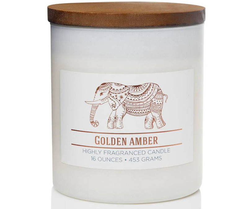 Świeca sojowa Wellness Golden Amber zapachowa w szkle 453 g